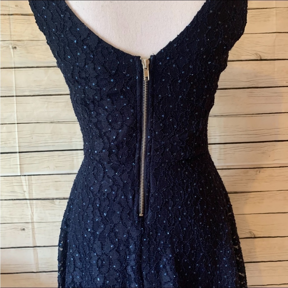 Speechless Blue Sequin Sparkle Dress Size 5 - Picture 6 of 10